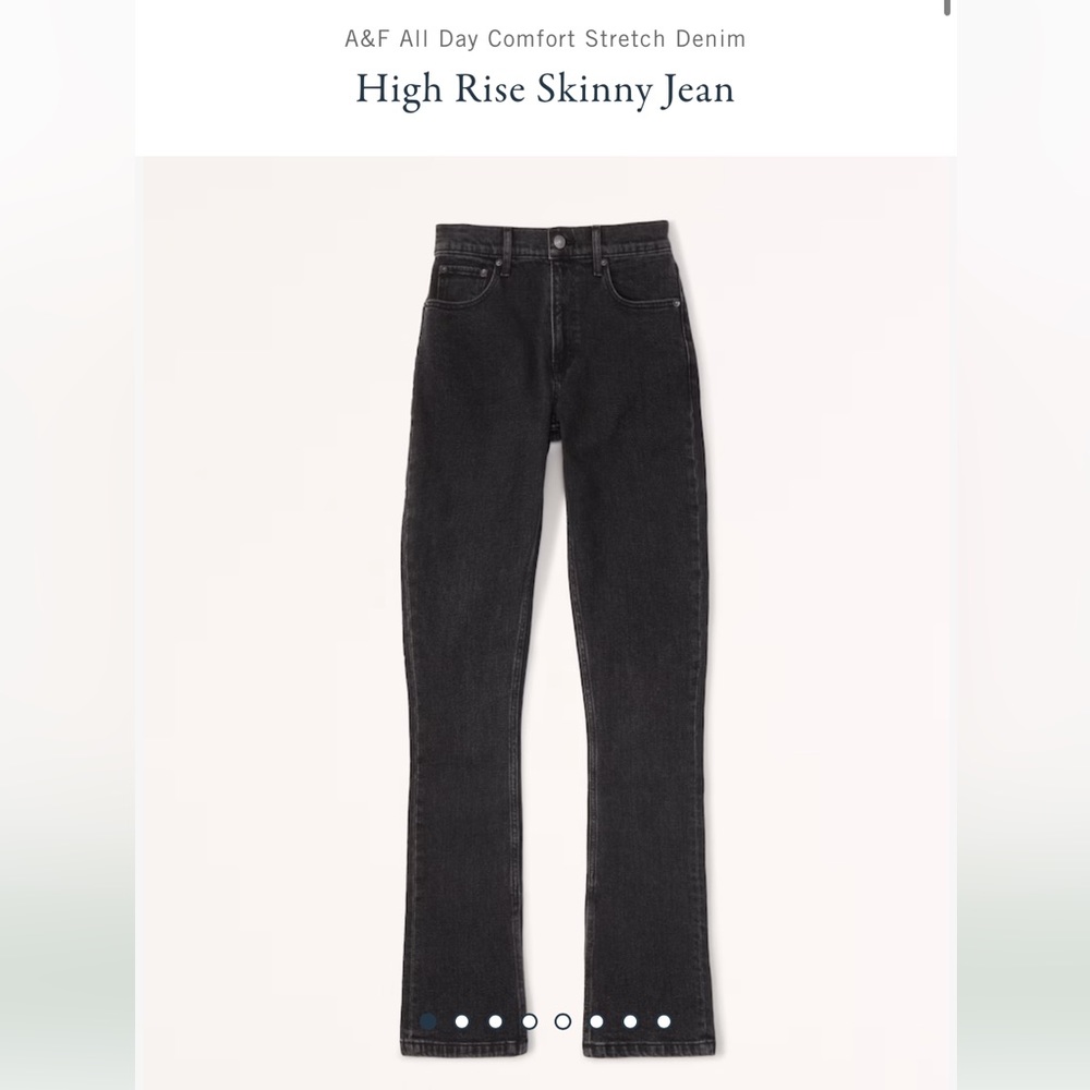 Abercrombie high rise skinny jeans